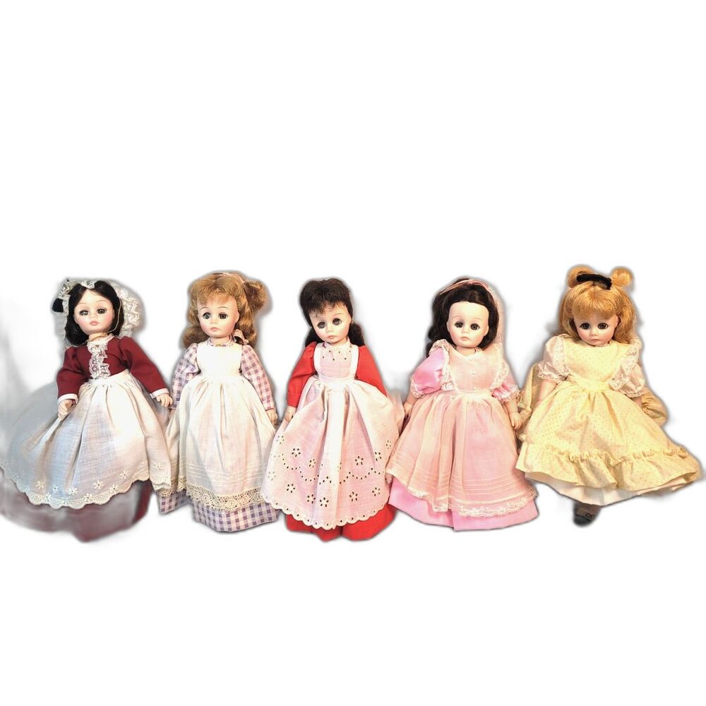 Madame Alexander Little Women 12" Dolls - Lot of 5 Meg Jo Beth Amy Marmee 1970s